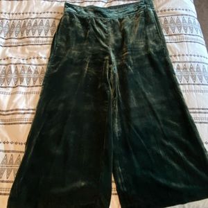 Madewell velvet wide leg pants